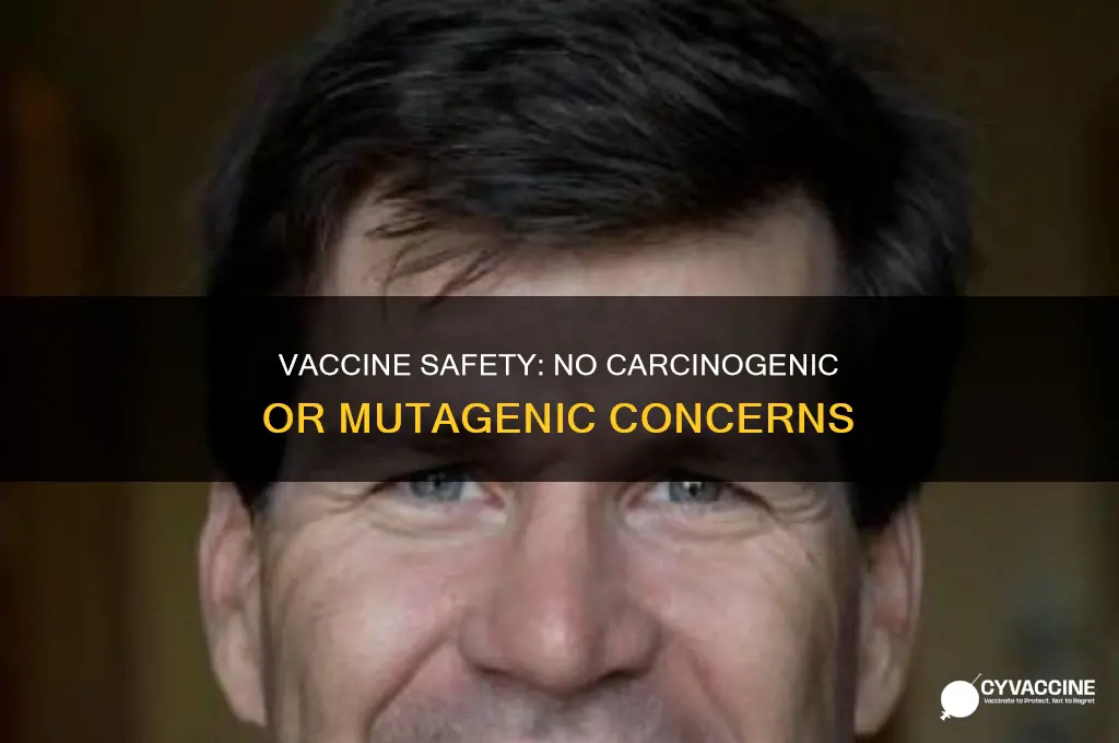 do vaccine say has not been evaluated for carcingenic ormutengenic