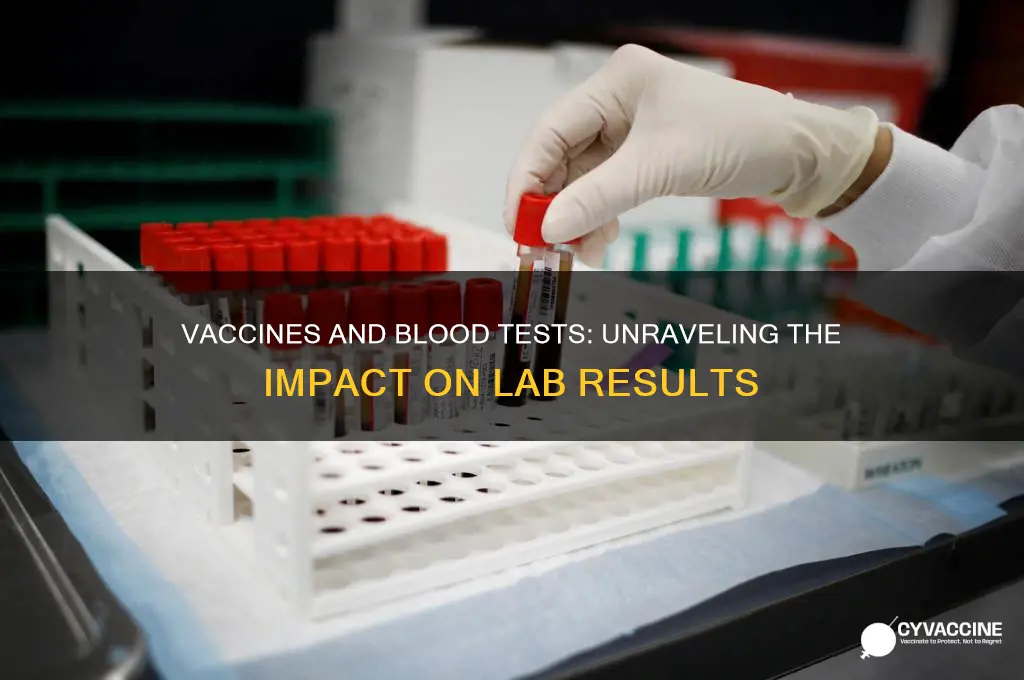 do vaccines affect blood test results
