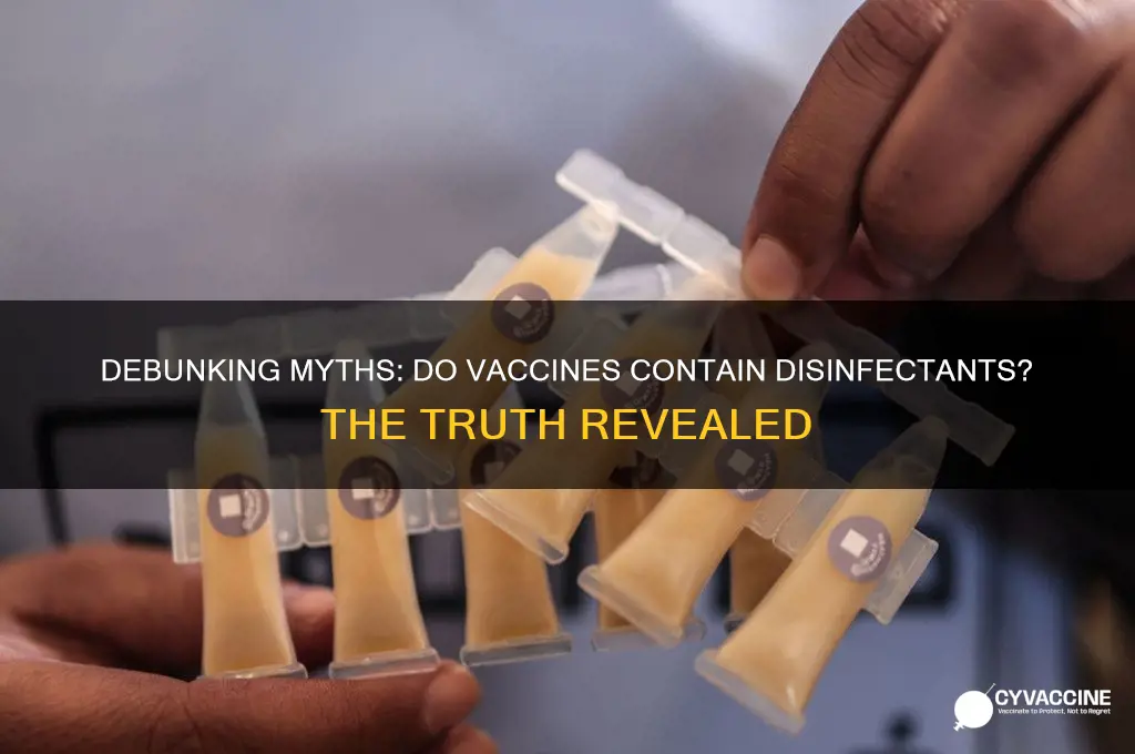 do vaccines contain disinfectant in them