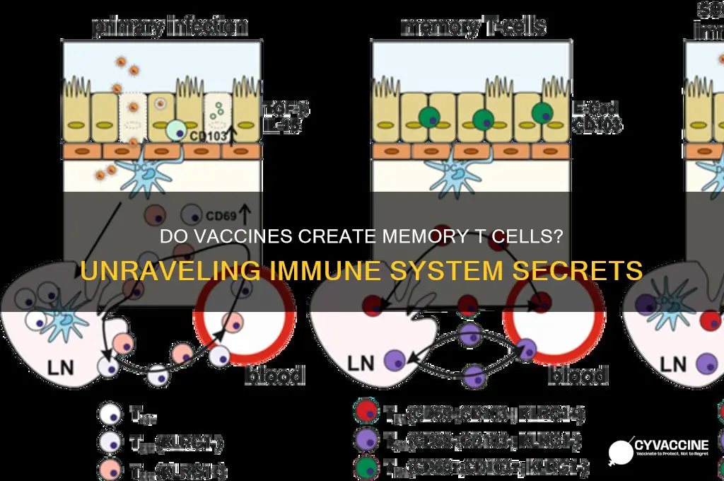 do vaccines create memory t cells