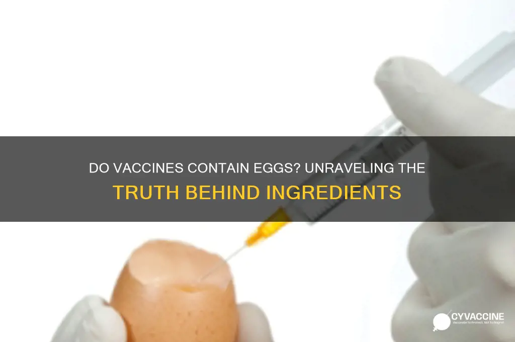 do vaccines have eggs in them