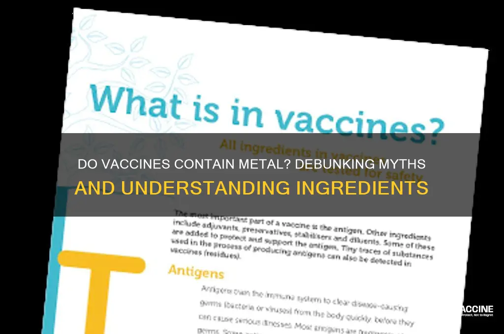 do vaccines have metal in them