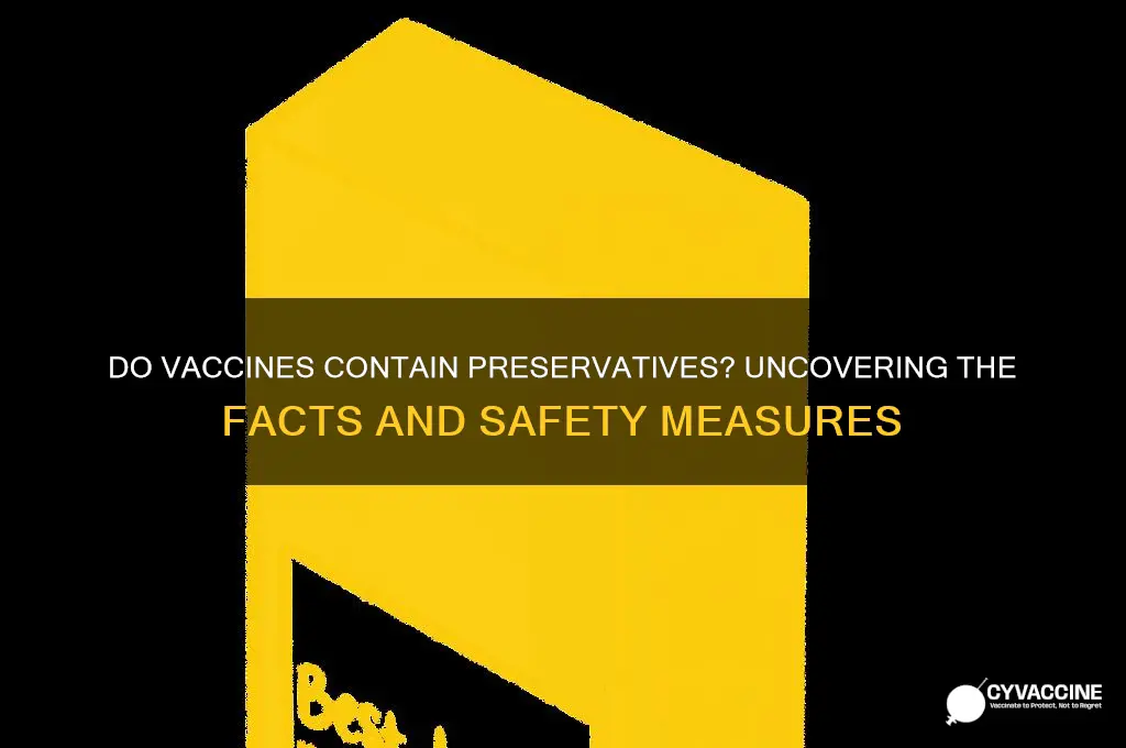 do vaccines have preservatives in them