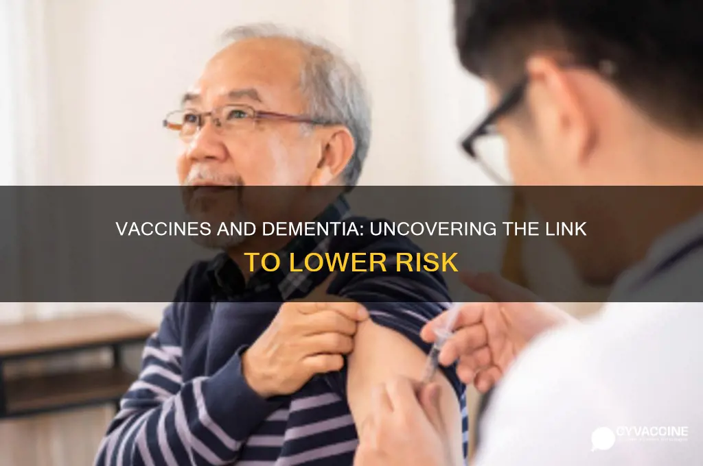 do vaccines lower risk of dementia