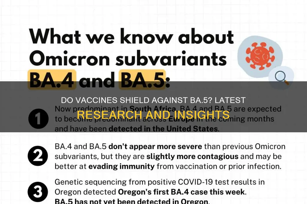 do vaccines protect against ba 5