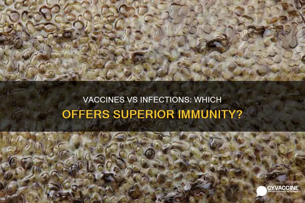 do vaccines provide better immunity than natural infections