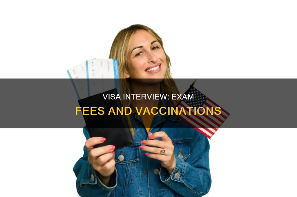 do visa interview median exam price include vaccinations