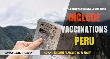 Medical Exam and Vaccination Costs for Peru Visa Interviews