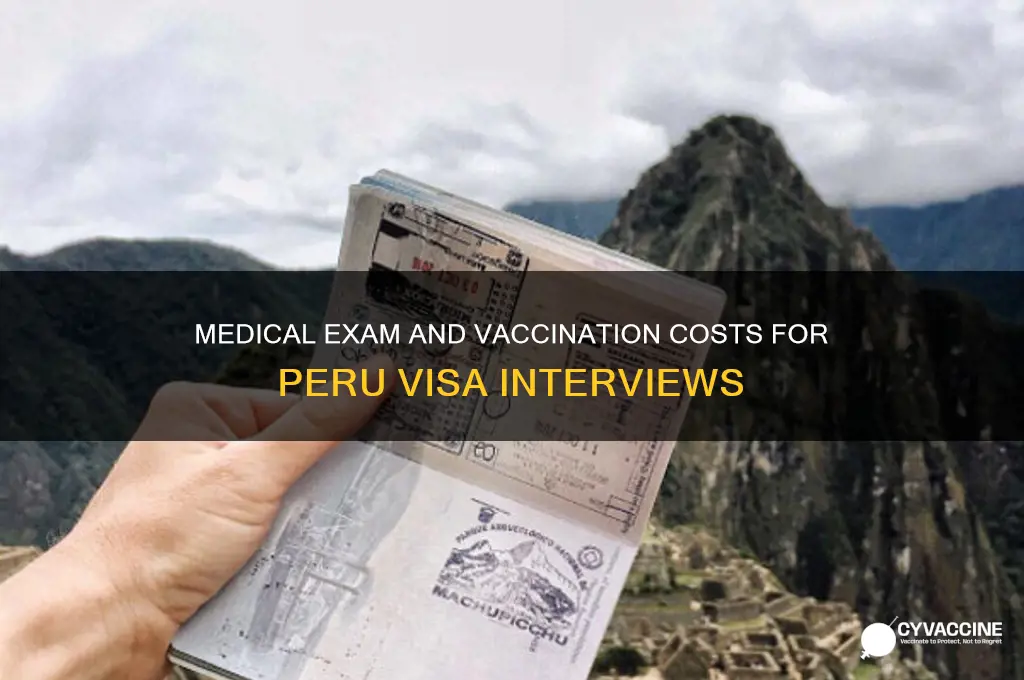 do visa interview medical exam price include vaccinations peru