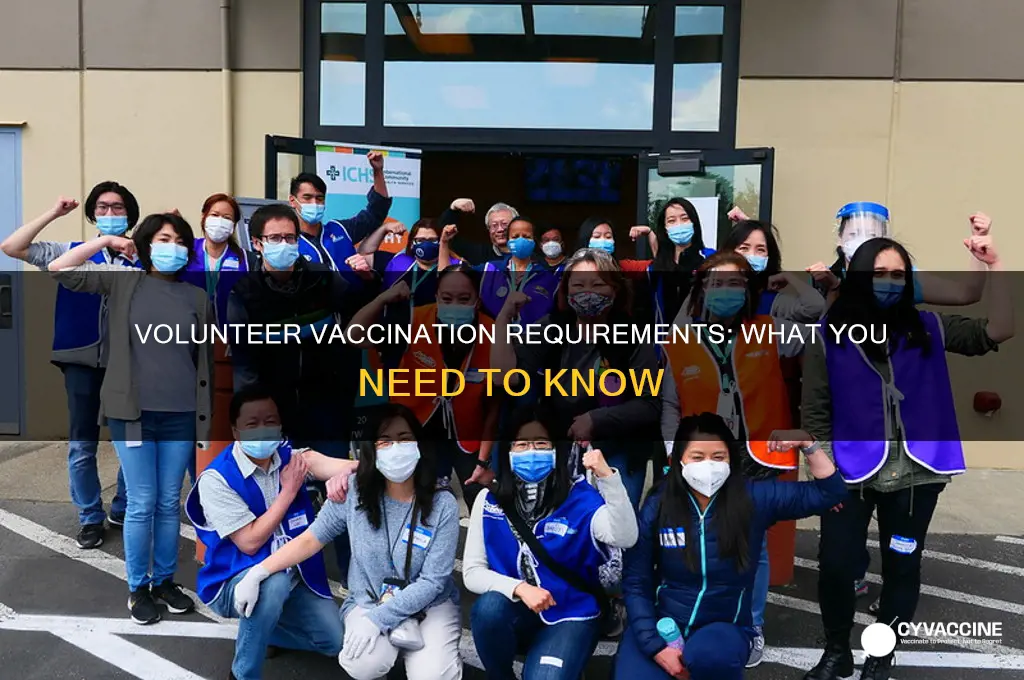 do volunteers have to be vaccinated