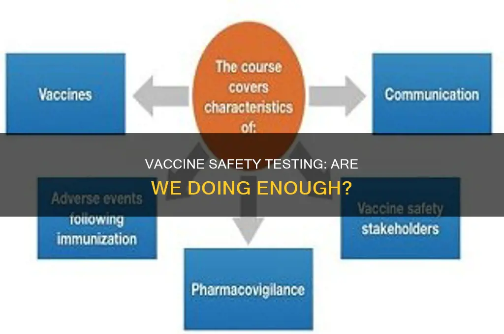 do we do enough safety testing with vaccines
