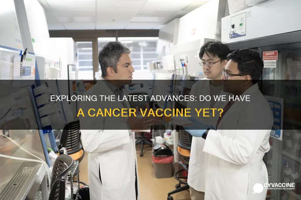 do we have vaccine for cancer