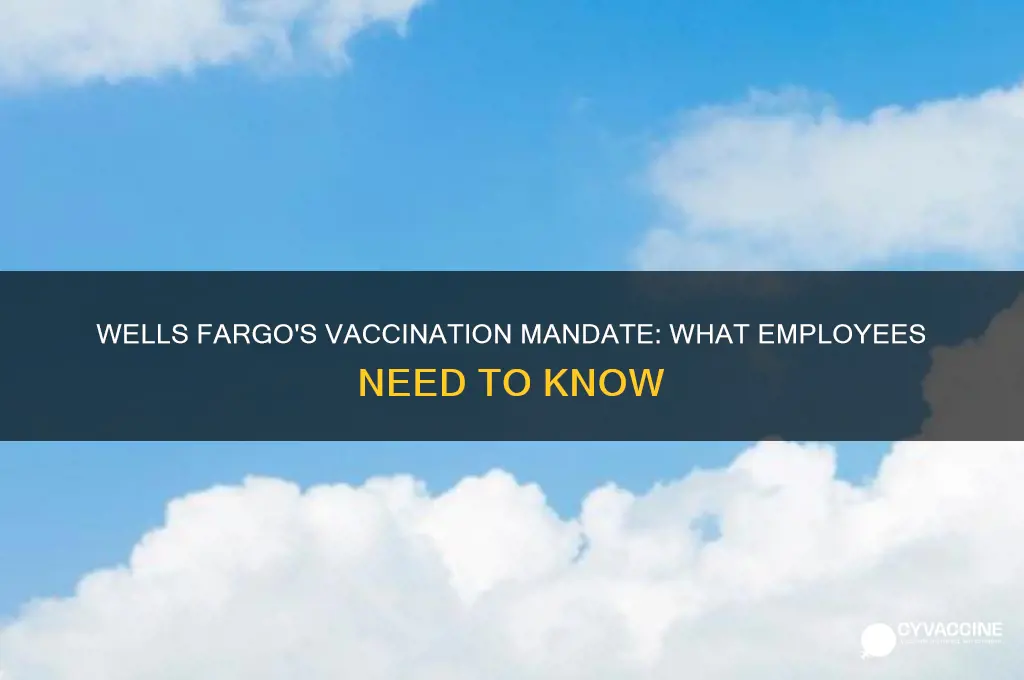 do wells fargo employees have to be vaccinated