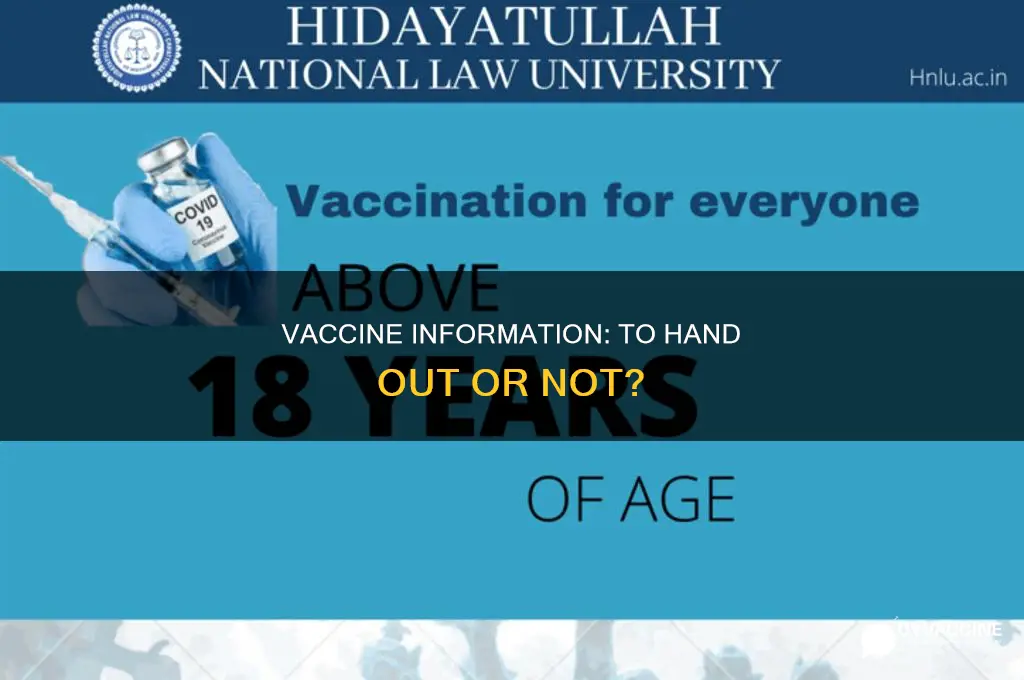 do you always have to hand out vaccine information