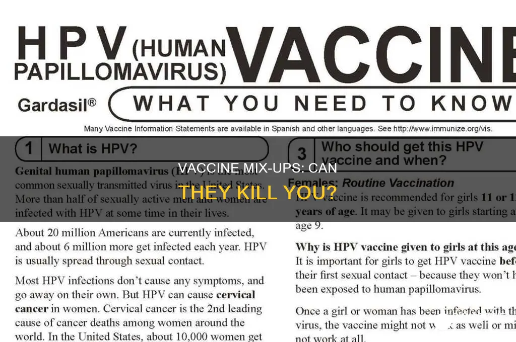 do you die if you got a wrong vaccine