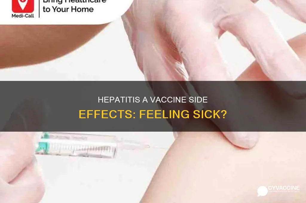 do you feel sick after hepatitis a vaccine