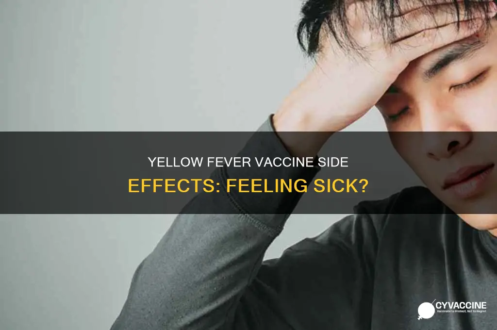 do you feel sick after yellow fever vaccine