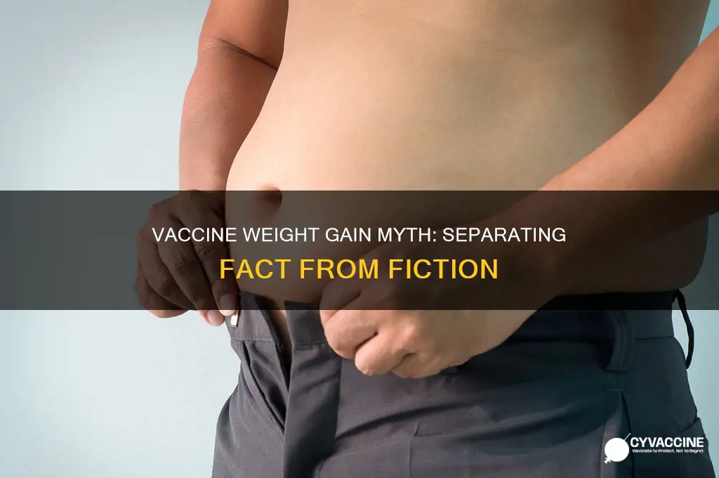 do you gain weight after vaccine