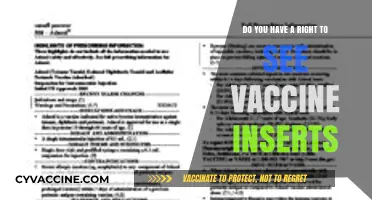 Vaccine Inserts: Your Right to Know