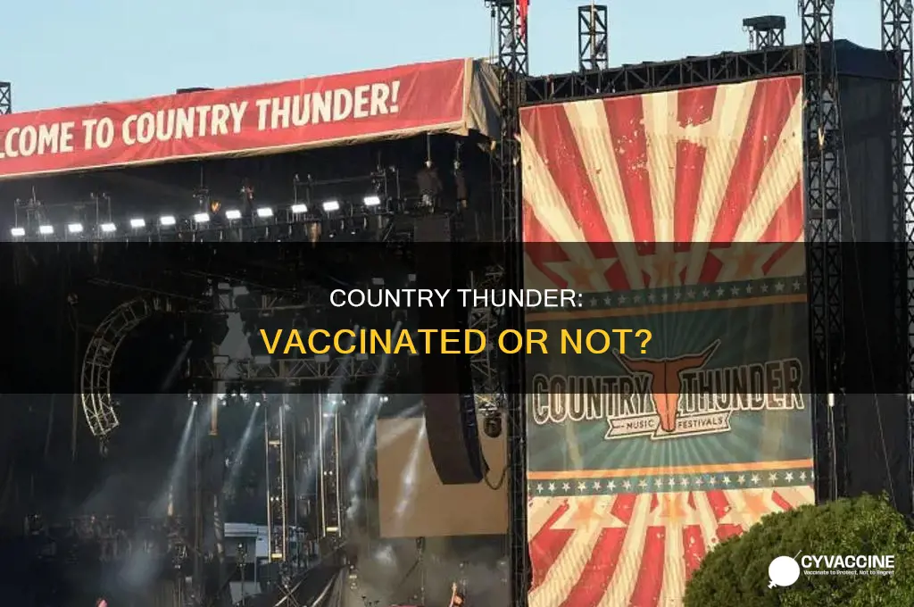 do you have to be vaccinated for country thunder