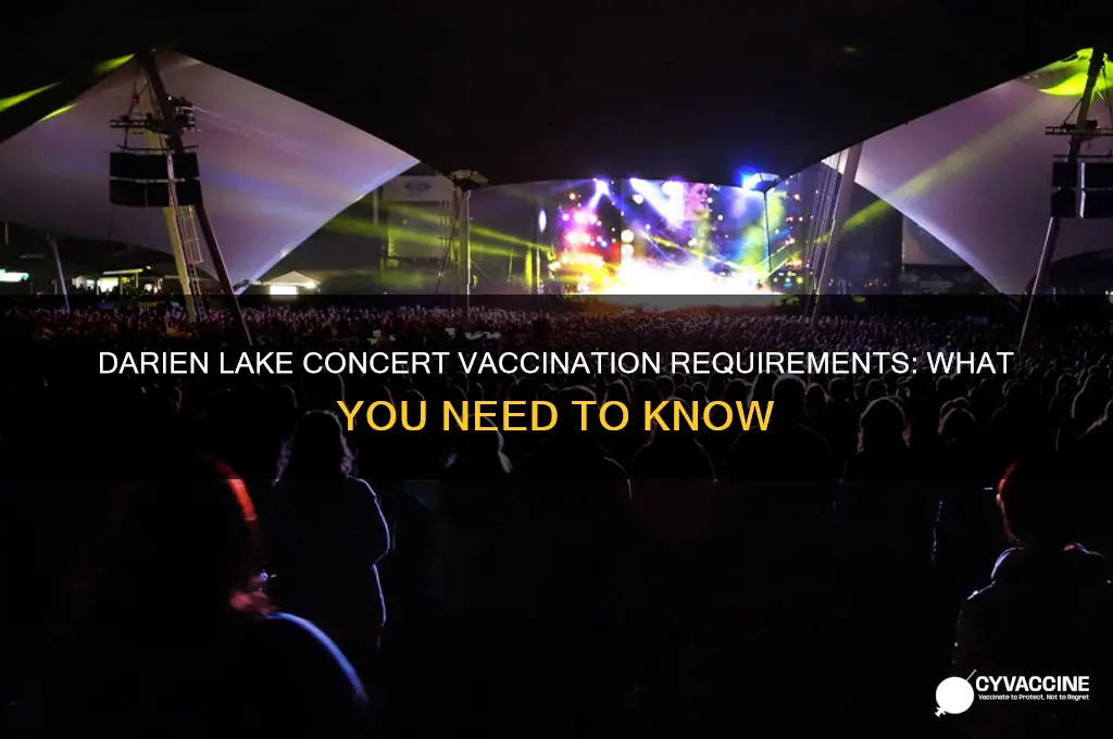 do you have to be vaccinated for darien lake concerts