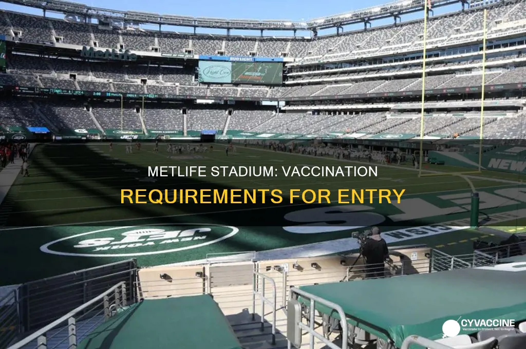 do you have to be vaccinated for metlife stadium