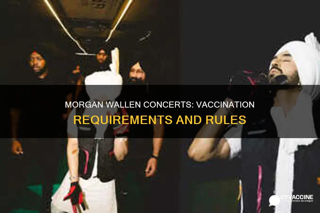 do you have to be vaccinated for morgan wallen concert