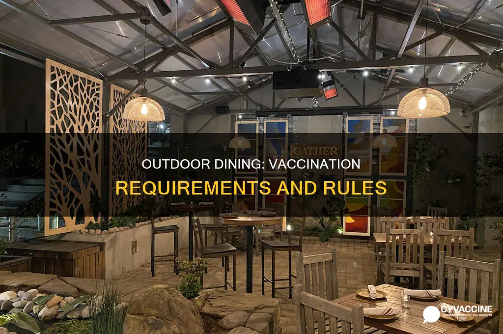 do you have to be vaccinated for outdoor dining