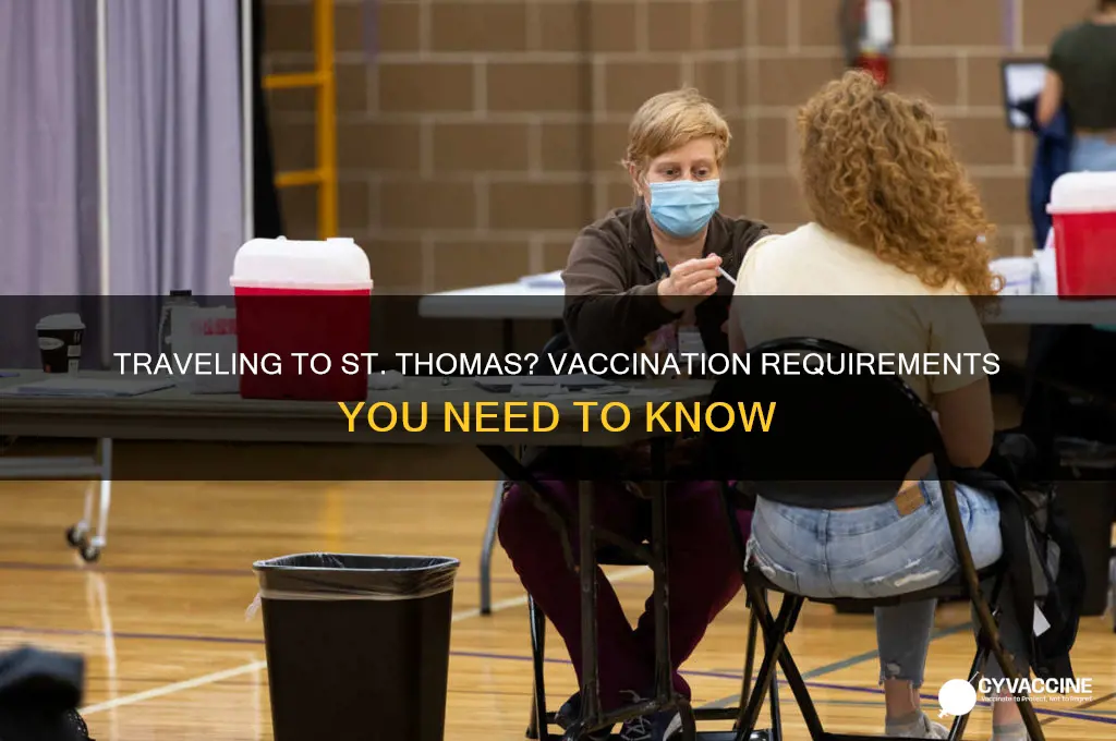 do you have to be vaccinated for st thomas