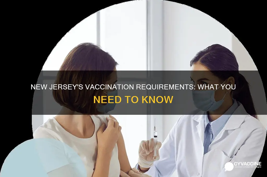 do you have to be vaccinated in new jersey