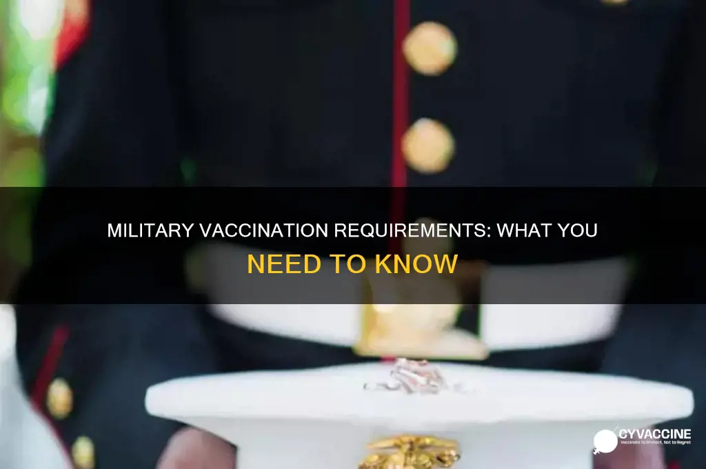 do you have to be vaccinated in the military