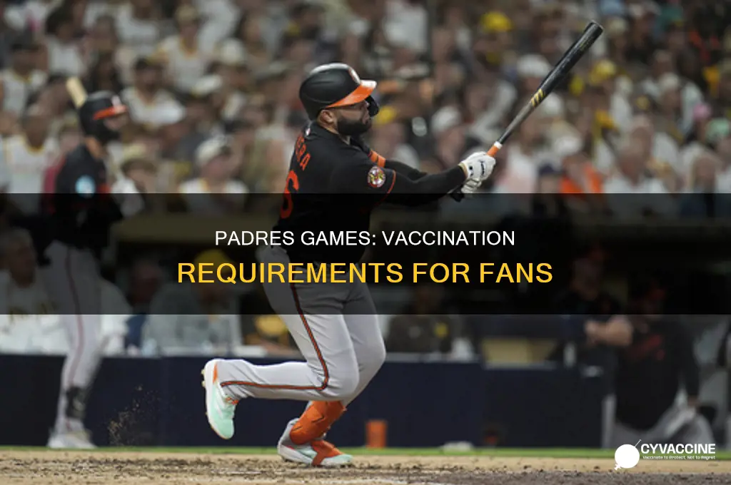 do you have to be vaccinated to attend padres game