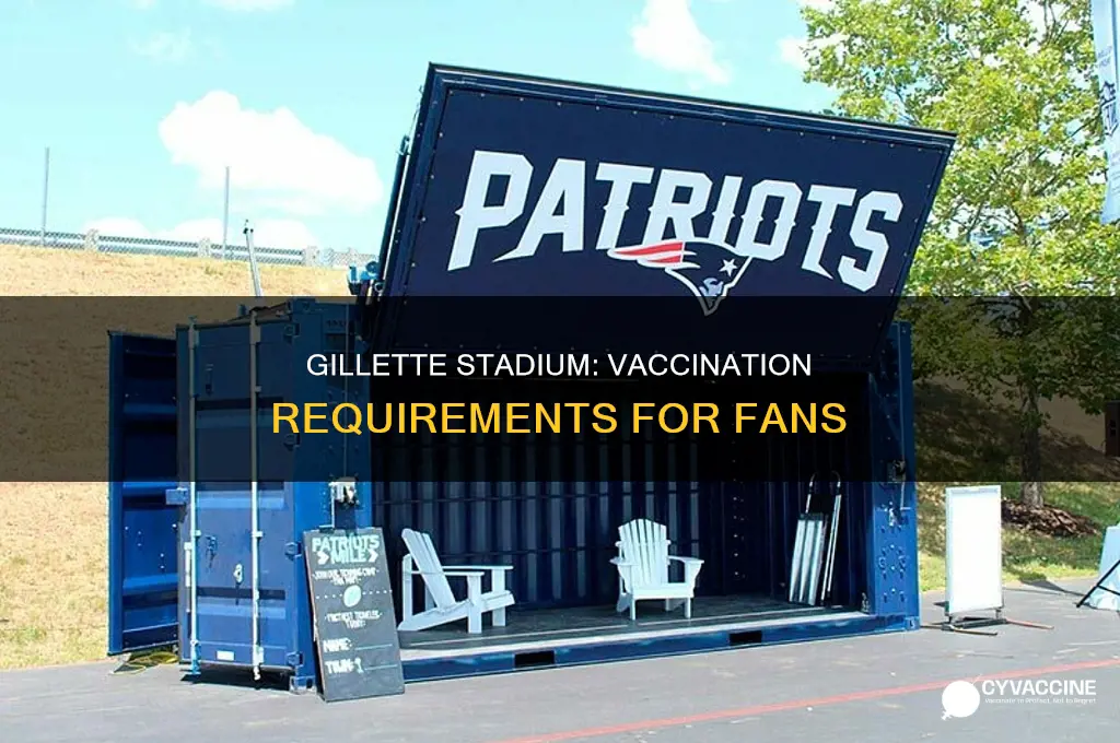do you have to be vaccinated to attend patriots games