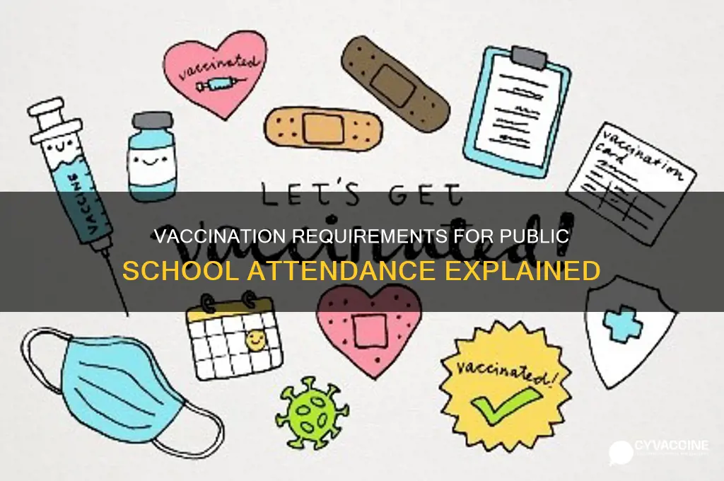 do you have to be vaccinated to attend public school