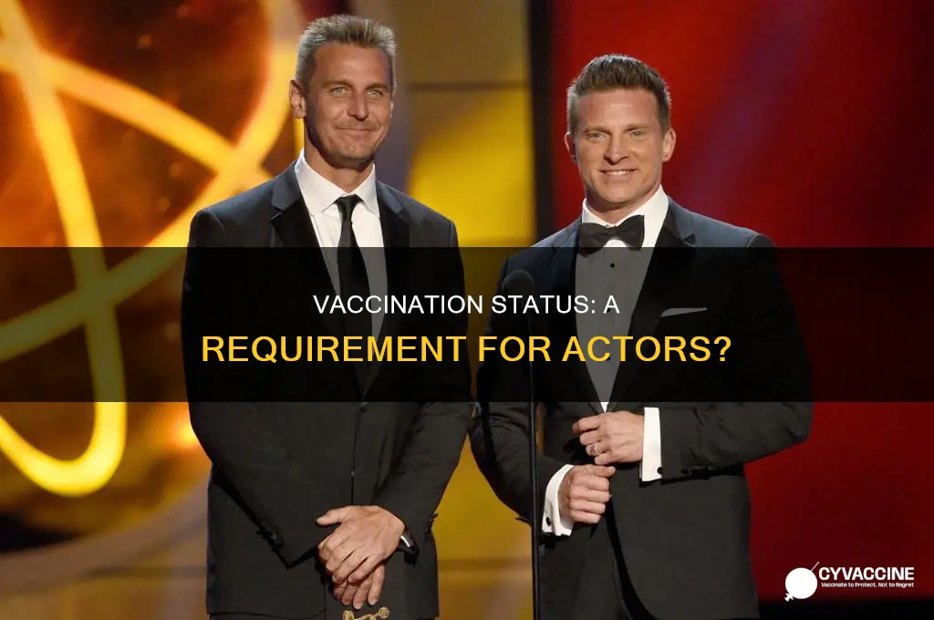 do you have to be vaccinated to be an actor