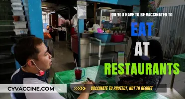 Vaccination Status: Eating Out and About
