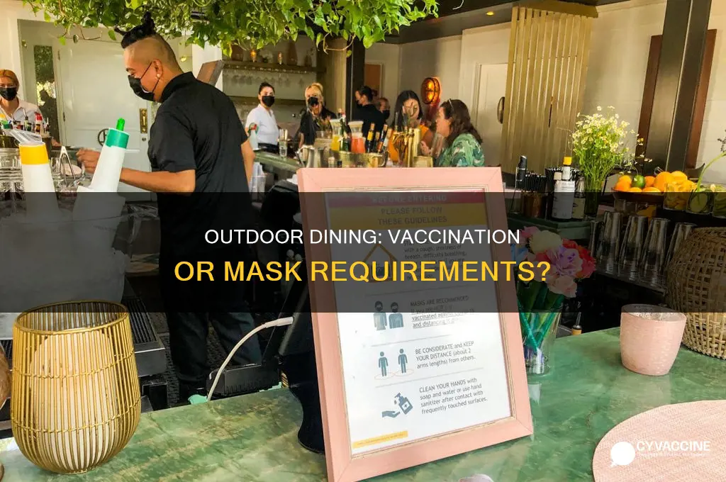 do you have to be vaccinated to eat outside