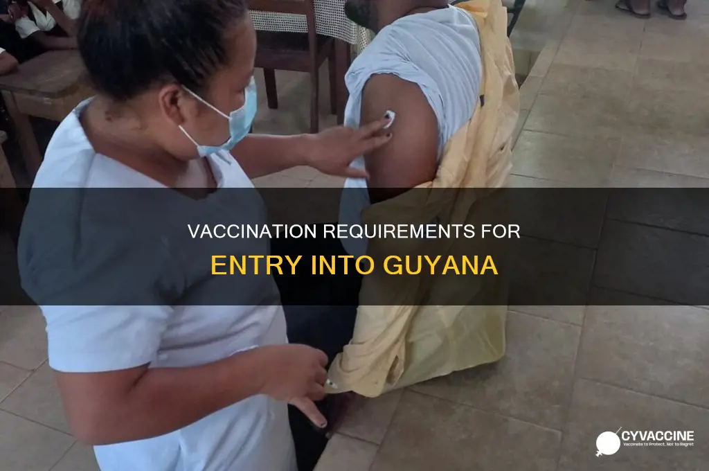 do you have to be vaccinated to enter guyana
