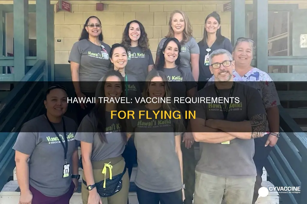 do you have to be vaccinated to fly to hawii