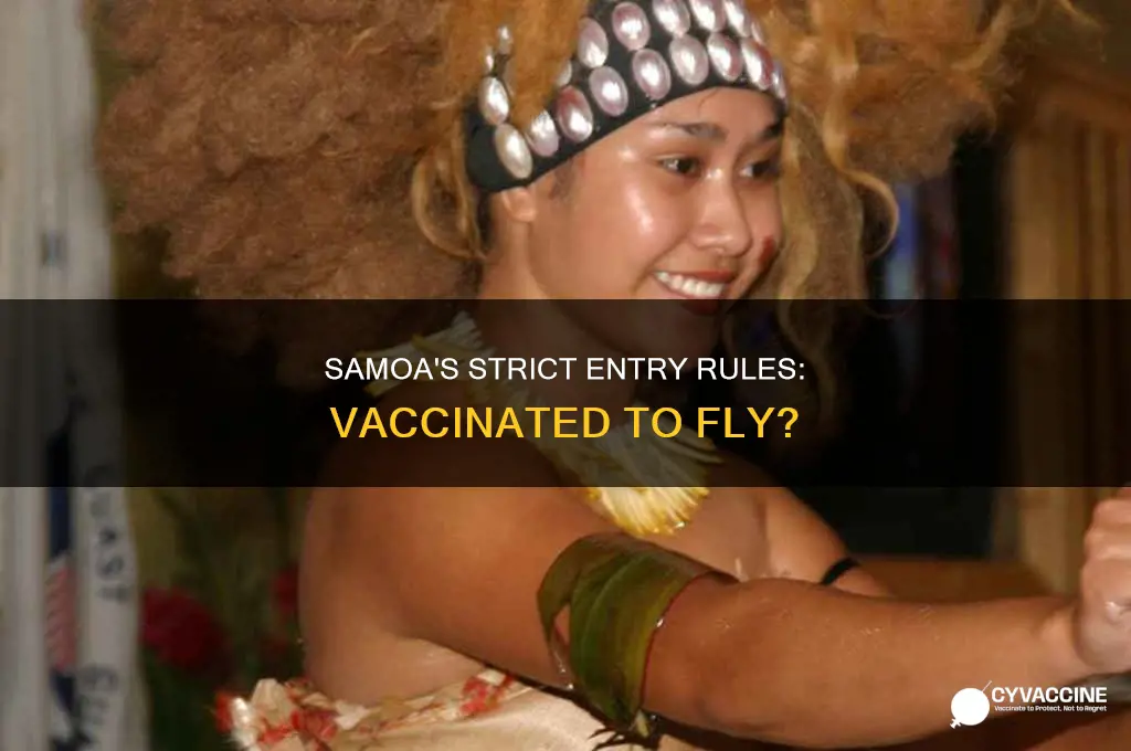 do you have to be vaccinated to fly to samoa