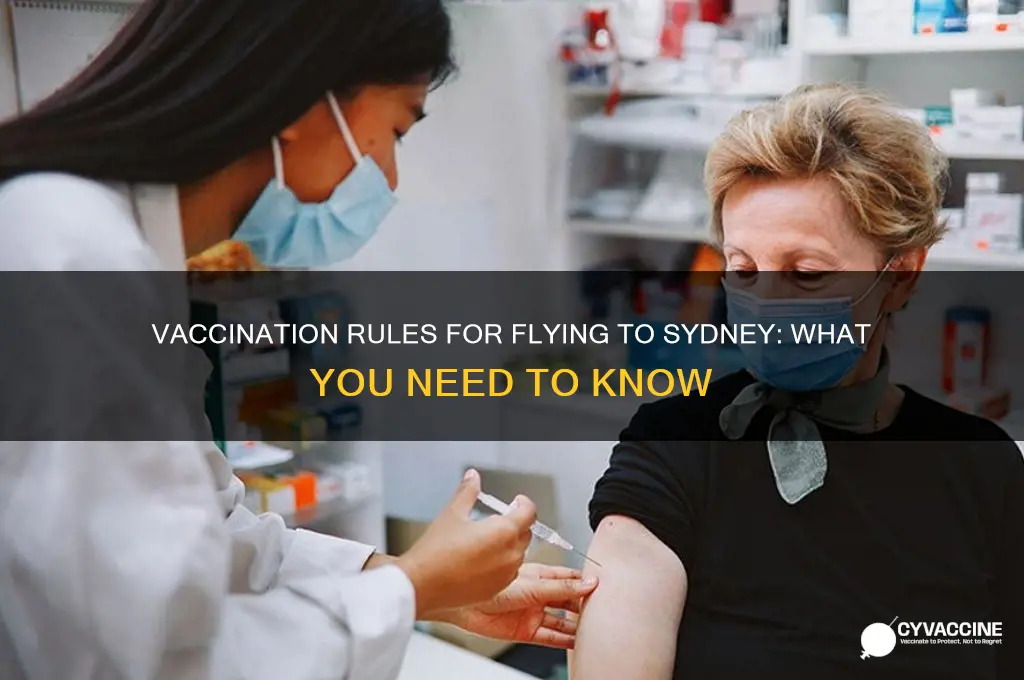 do you have to be vaccinated to fly to sydney