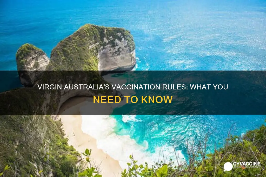 do you have to be vaccinated to fly virgin australia