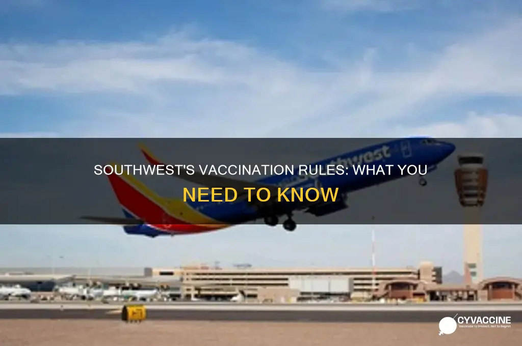 do you have to be vaccinated to fly with southwest