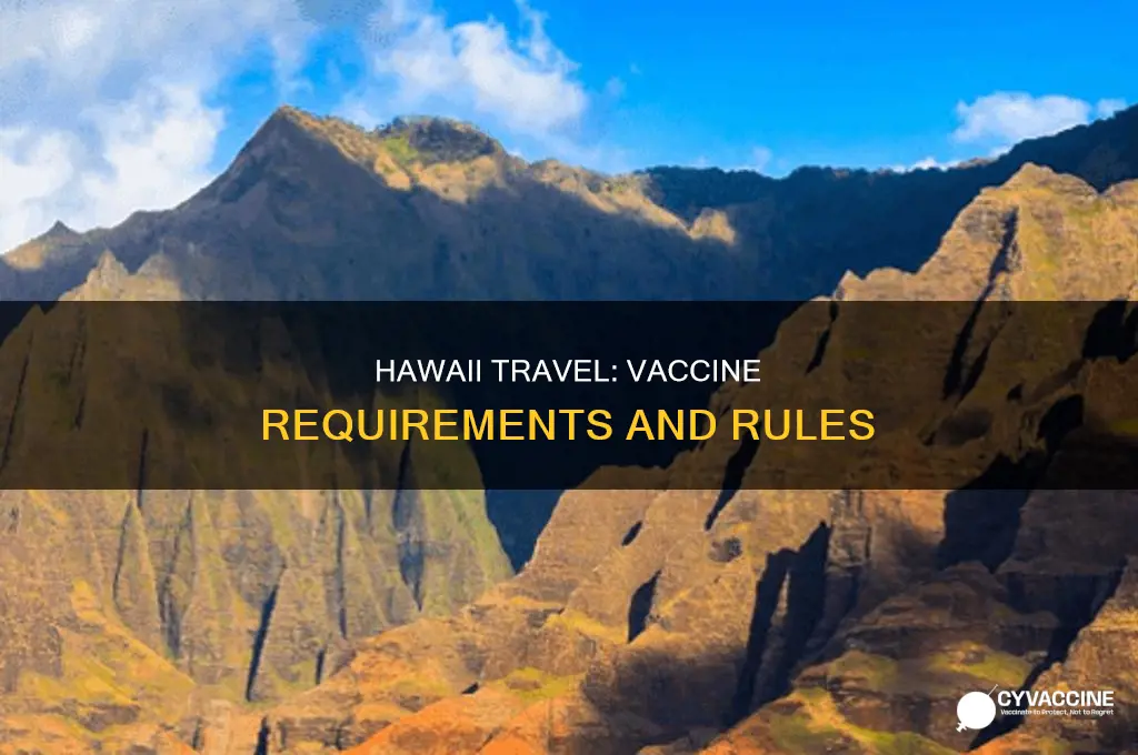 do you have to be vaccinated to hawaii