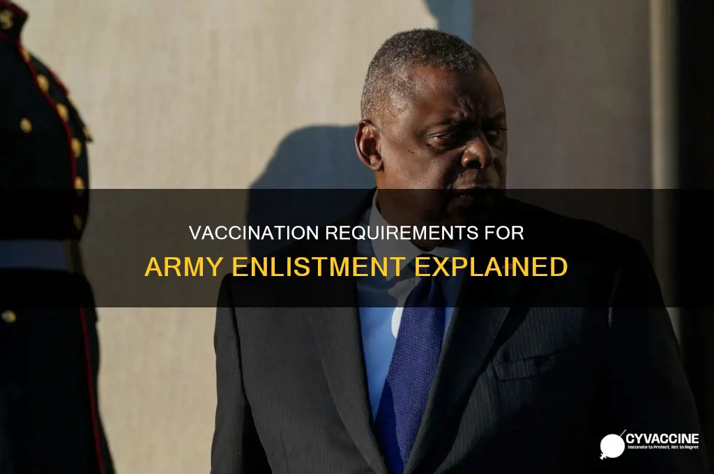 do you have to be vaccinated to join army