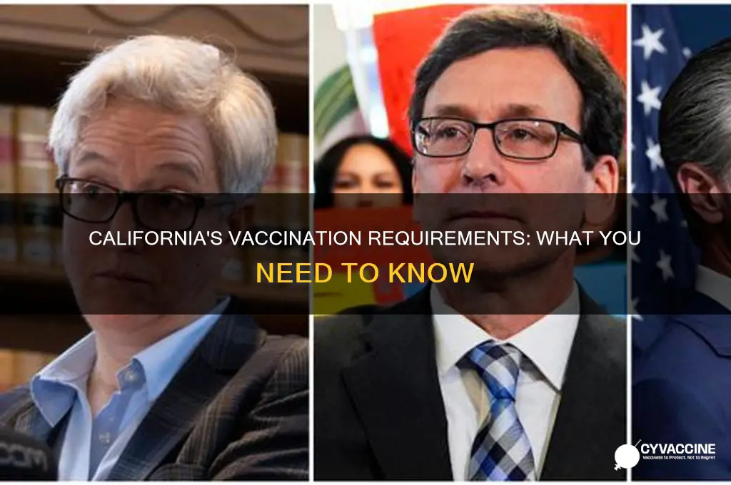 do you have to be vaccinated to live in california
