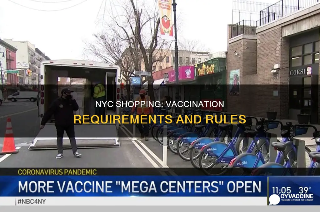 do you have to be vaccinated to shop in nyc