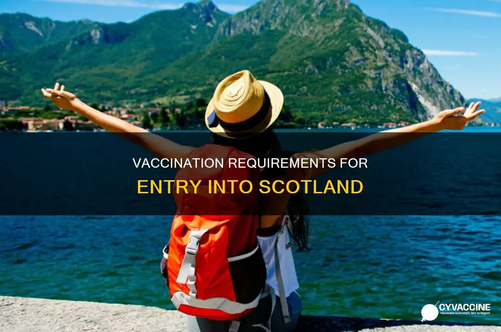 do you have to be vaccinated to travelto scotland
