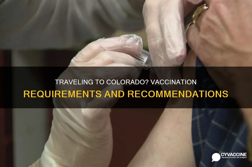 do you have to be vaccinated to visit colorado