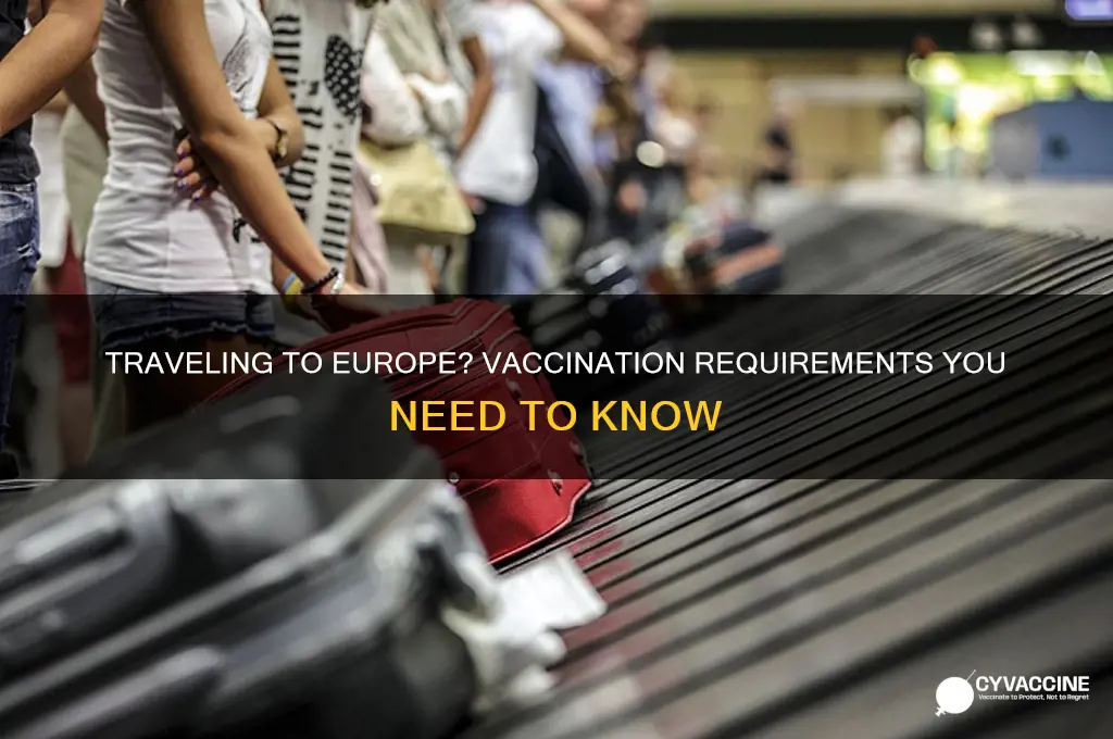do you have to be vaccinated to visit europe